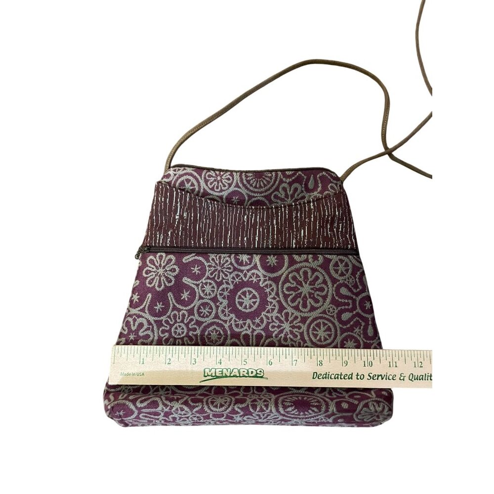 Maruca Sparrow Crossbody Bag Used Burgundy Green - Picture 9 of 16